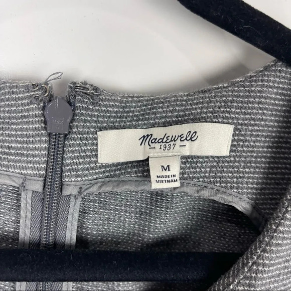 Madewell Heather Grey Sleeveless Sheath Dress Pockets Women's Size Medium - Picture 5 of 9